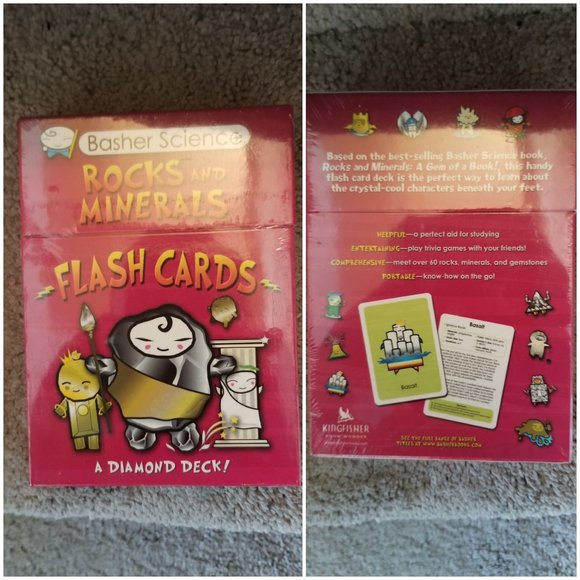 2FOR$30 - Basher Science Rocks and Minerals Flash Cards - Picture 1 of 3
